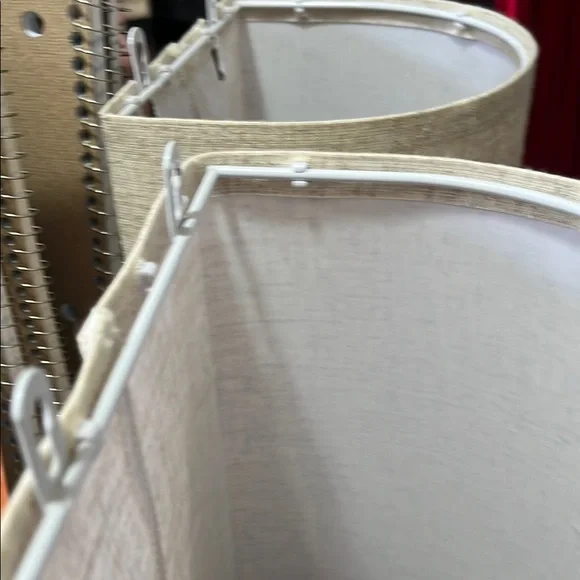 Elegant Cream Fabric Lamp Shade - Picture 4 of 5